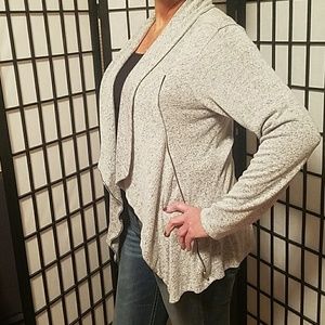 Vanity Zippered Grey Sweater